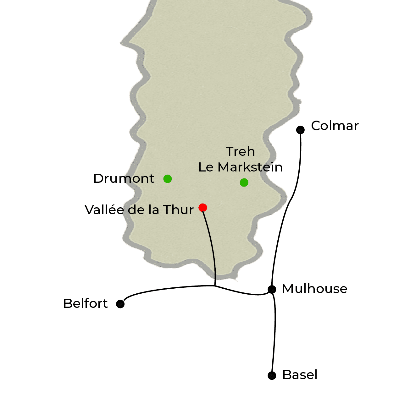 image de la localisation des sites de vols en parapente les plus régulières 